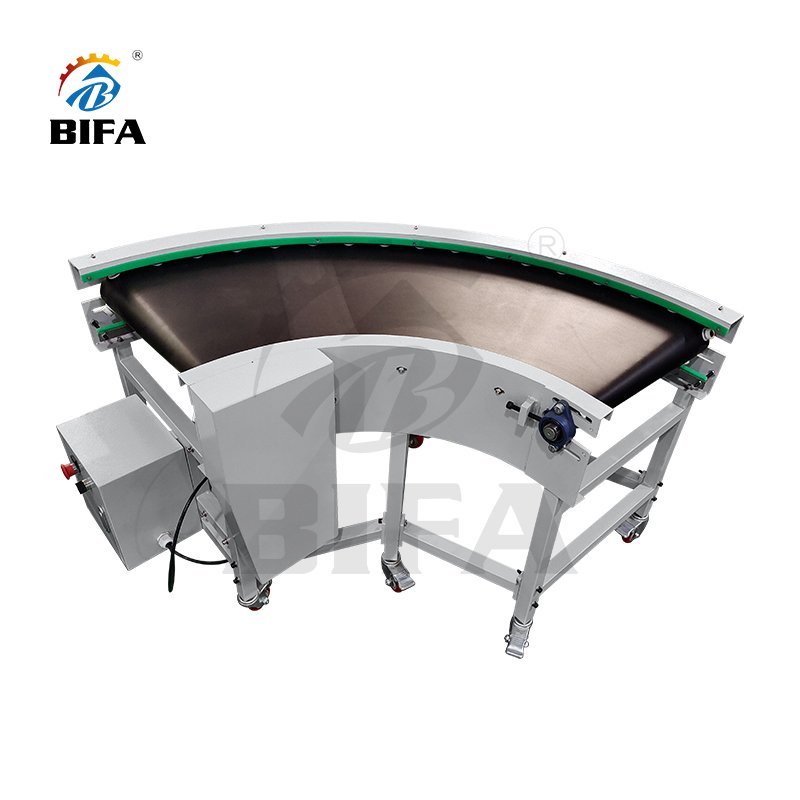 BIFA Oval Curve Turning U C Type Shape curva maquina transportadora transfer Circular Belt Radius Conveyor