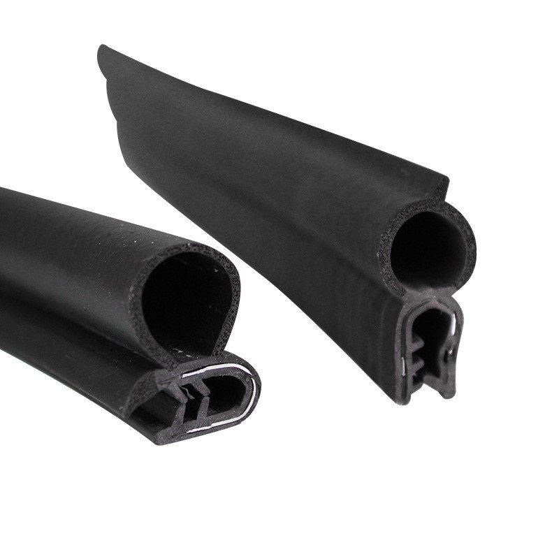 U channel steel skeleton with top foam bubble sound insulated car door sealing strip
