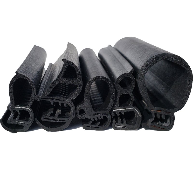 U channel steel skeleton with top foam bubble sound insulated car door sealing strip