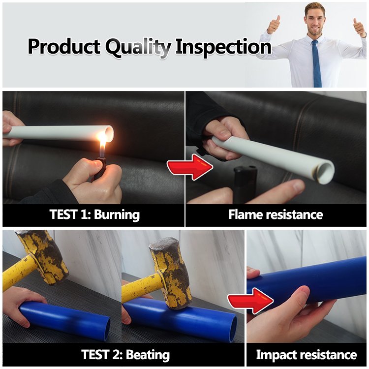 pvc poles plastic round tube good quality pvc circle poles custom size hollow bar plastic hollow rods