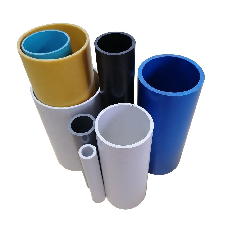 pvc poles plastic round tube good quality pvc circle poles custom size hollow bar plastic hollow rods