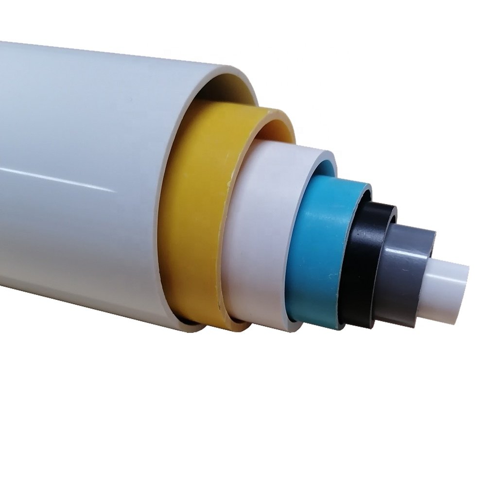 pvc poles plastic round tube good quality pvc circle poles custom size hollow bar plastic hollow rods