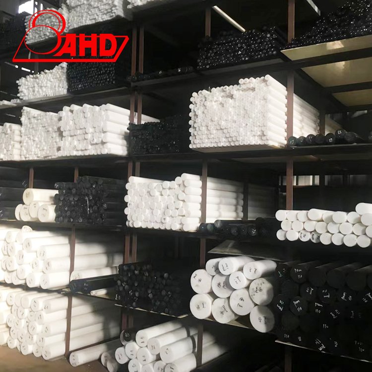 Factory supply extruded solid polyacetal pom black rods black derlin plastic bar