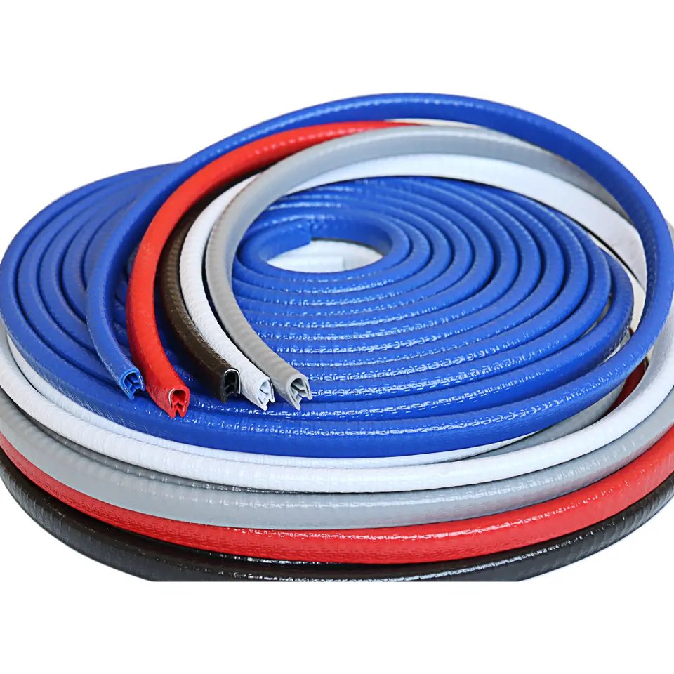 Universal car door rubber seal with internal flange U shape edge guard seal strips