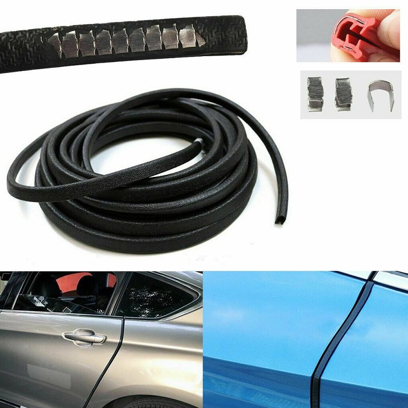 Universal car door rubber seal with internal flange U shape edge guard seal strips