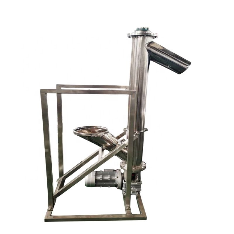 DZJX Hot Sale Inclined Powder Seal Screw Conveyor Feeder With Hopper Concrete Powder U Type Auger Spiral Conveyer Equipment