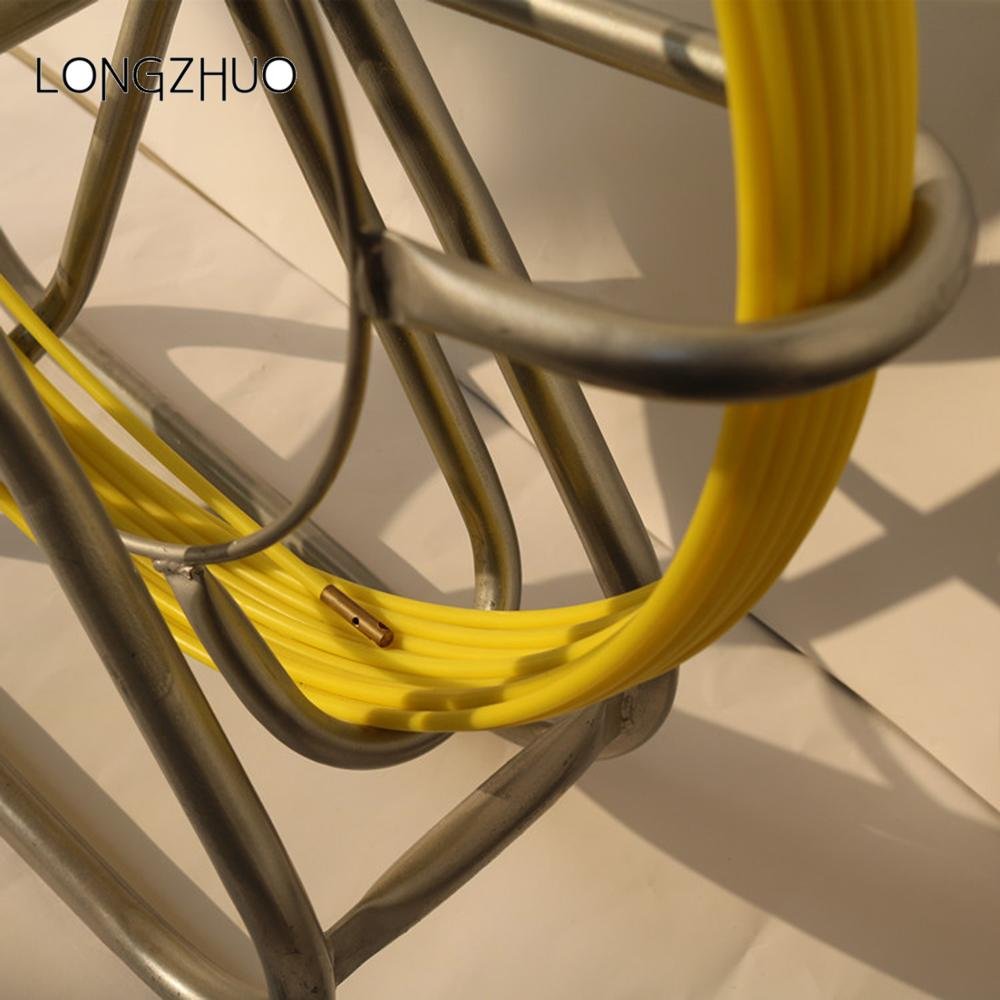 Cable Push Puller, FRP Duct Rod, Conduit Fiberglass Snake Duct Rods Conduit rods D 6.5 mm with reel