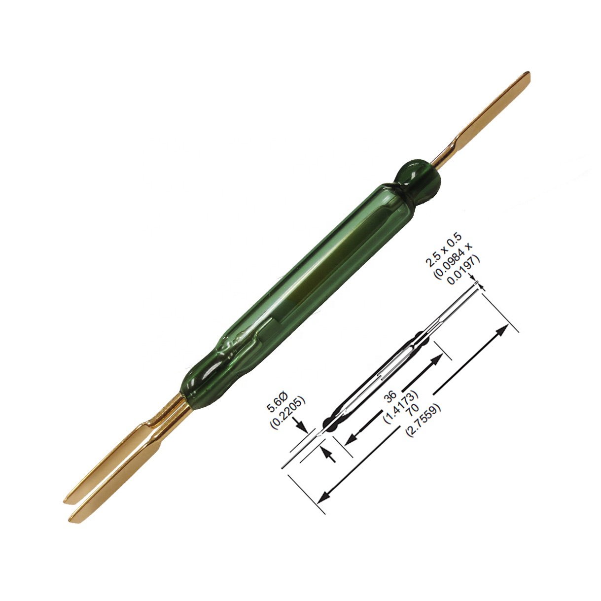 NO NC Rectangular Cylinder Plastic Sealed Magnetic Reed Proximity Switches Sensors for Detecting