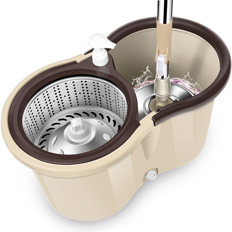 Household Rotary Mop Bucket Household Cleaning Tools Dry And Wet Mop Lazy Hands Free