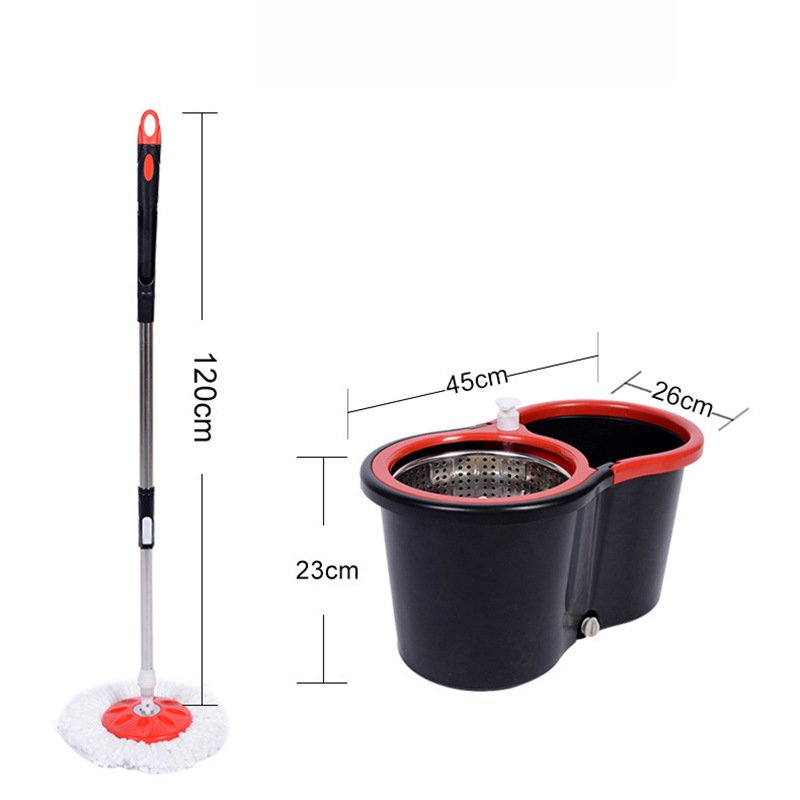 Household Rotary Mop Bucket Household Cleaning Tools Dry And Wet Mop Lazy Hands Free