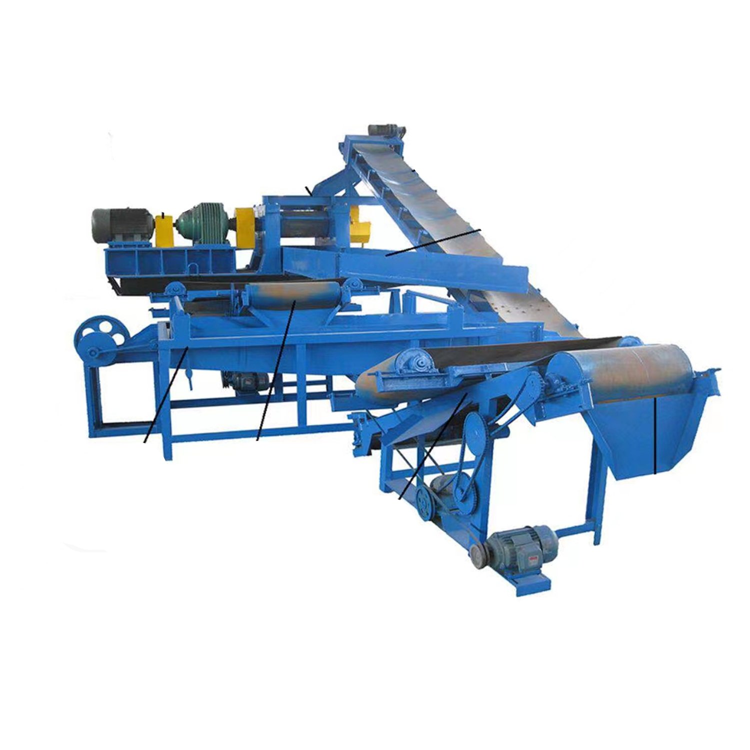 Used tire recycling machine / Tyre rubber crumb powder production line