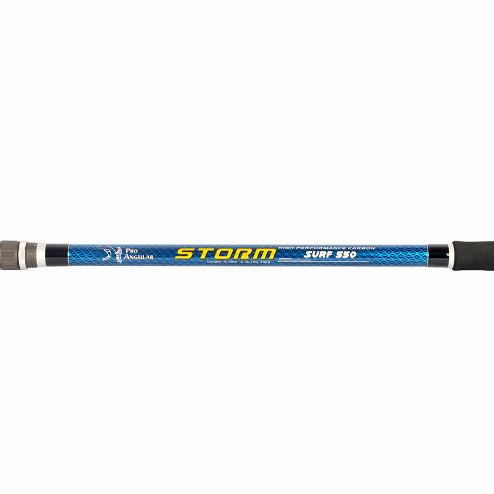 Storm Surf 5.5m 100-300g carbon Pole Telescopic Beach Rod Stiff Action Heavy Power Carbon Tele Surf Fishing Rod