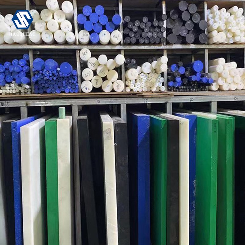 High quality yellow white blue solid plastic nylon rod low NYLON ABS pvc rod bar