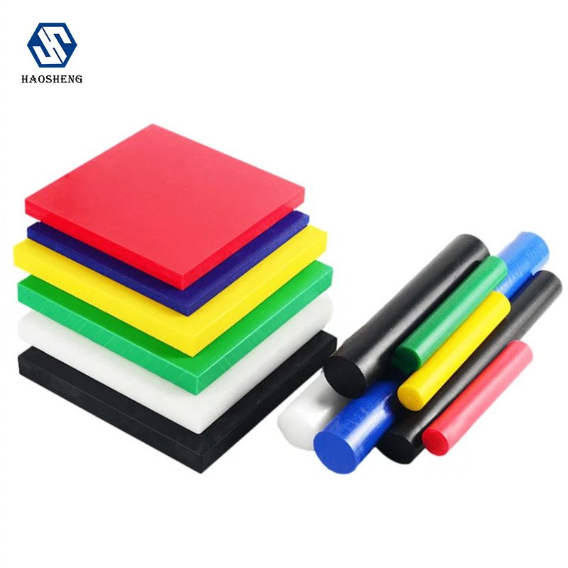 High quality yellow white blue solid plastic nylon rod low NYLON ABS pvc rod bar