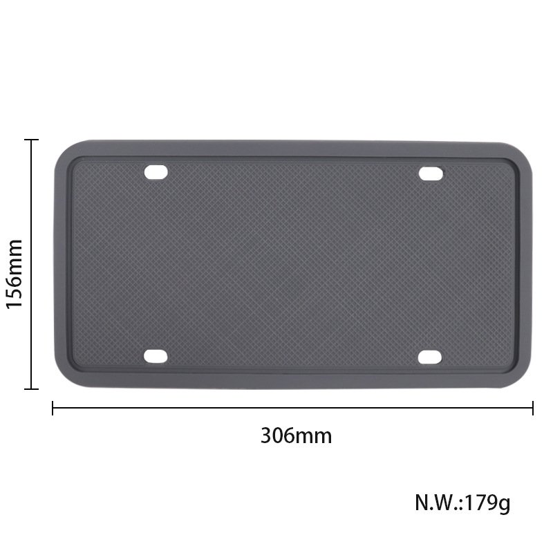 China Custom License Frames US Auto Rubber Parts Color Rubber Bumper Guard Silicone License Plate Frame Cover