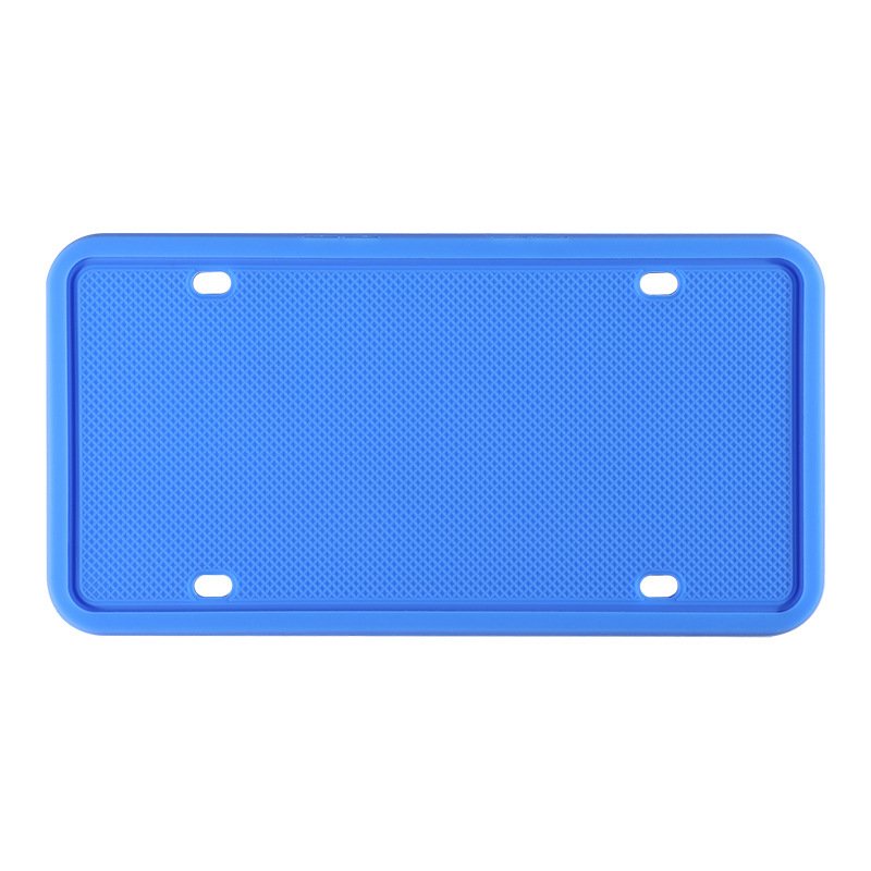 China Custom License Frames US Auto Rubber Parts Color Rubber Bumper Guard Silicone License Plate Frame Cover