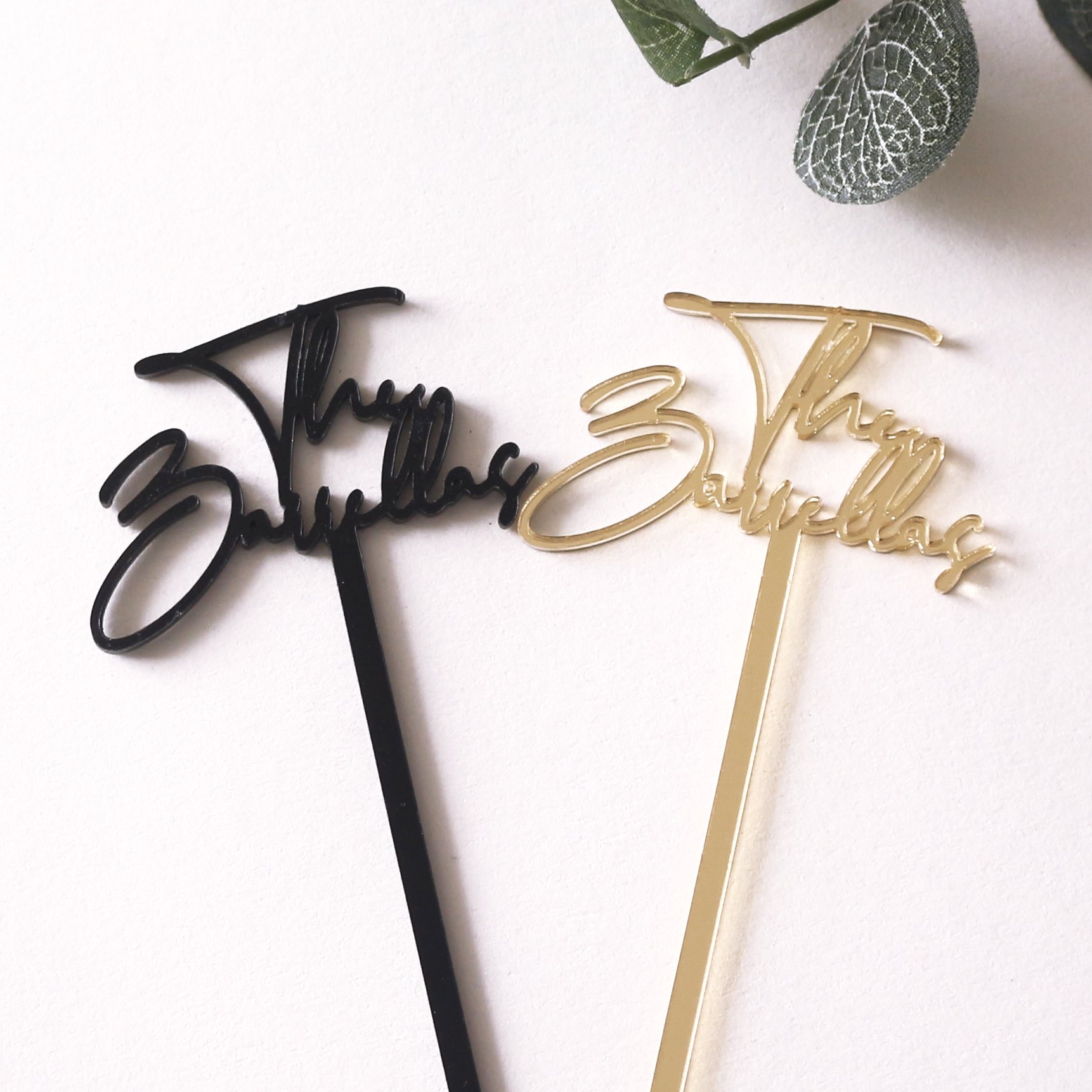 Wholesale Hand drink party event wine bar coffee cocktail gold mirror acrylic plastic stirring rods with customized logo