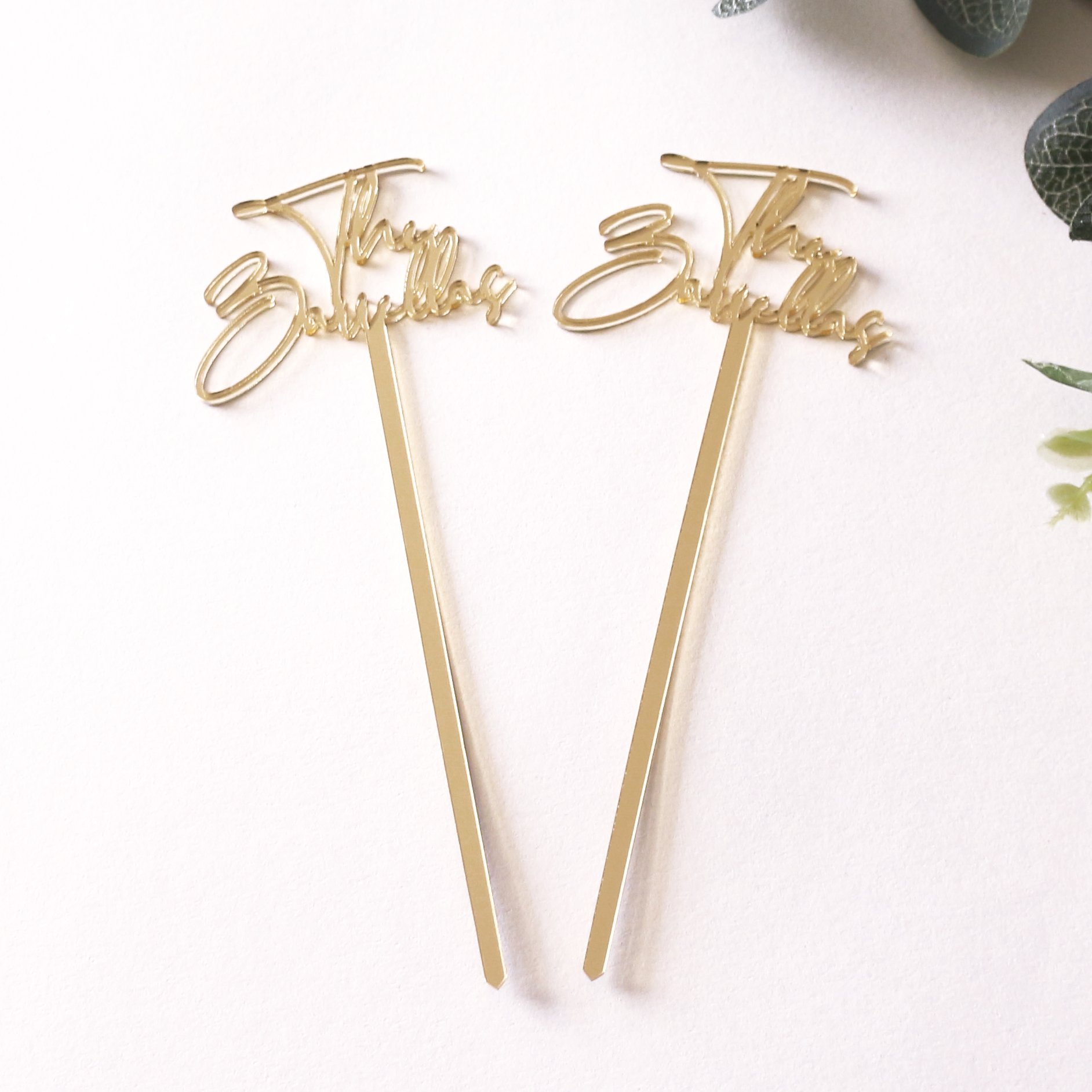 Wholesale Hand drink party event wine bar coffee cocktail gold mirror acrylic plastic stirring rods with customized logo