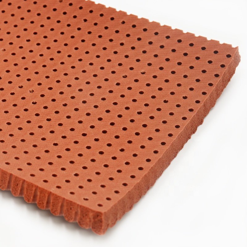 wear resistance perforated silicone foam sheet with holes for garment machine