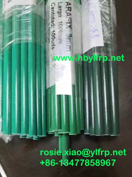 Solid GFRP Glass Fiber Reinforced Plastic Fiberglass Poles fiberglass garden stakes fiberglass fence post factory