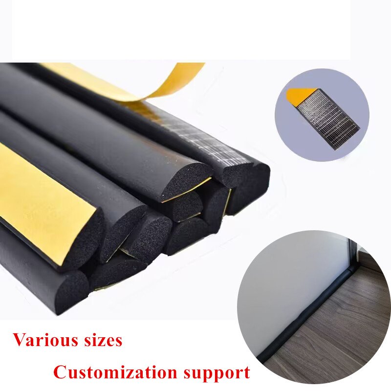 Rubber products made of environmentally friendly materials customization support EPDM foam rubber strips