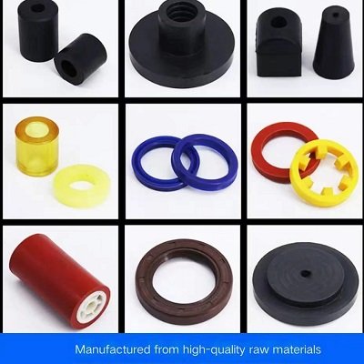 Manufacturer's Custom Moulded EPDM NBR Rubber Parts Silicone Shaped Gaskets Cutting Processing Service Offered