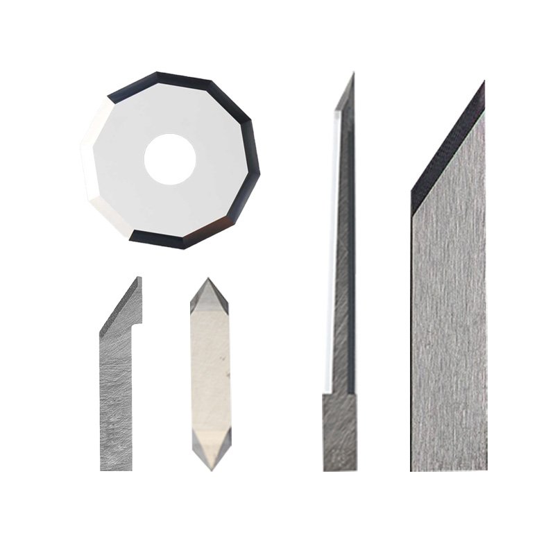 AOL oscillating flat blade OEM/ODM industrial tungsten carbide slitting knife for fiber cutting machine blades manufacturers