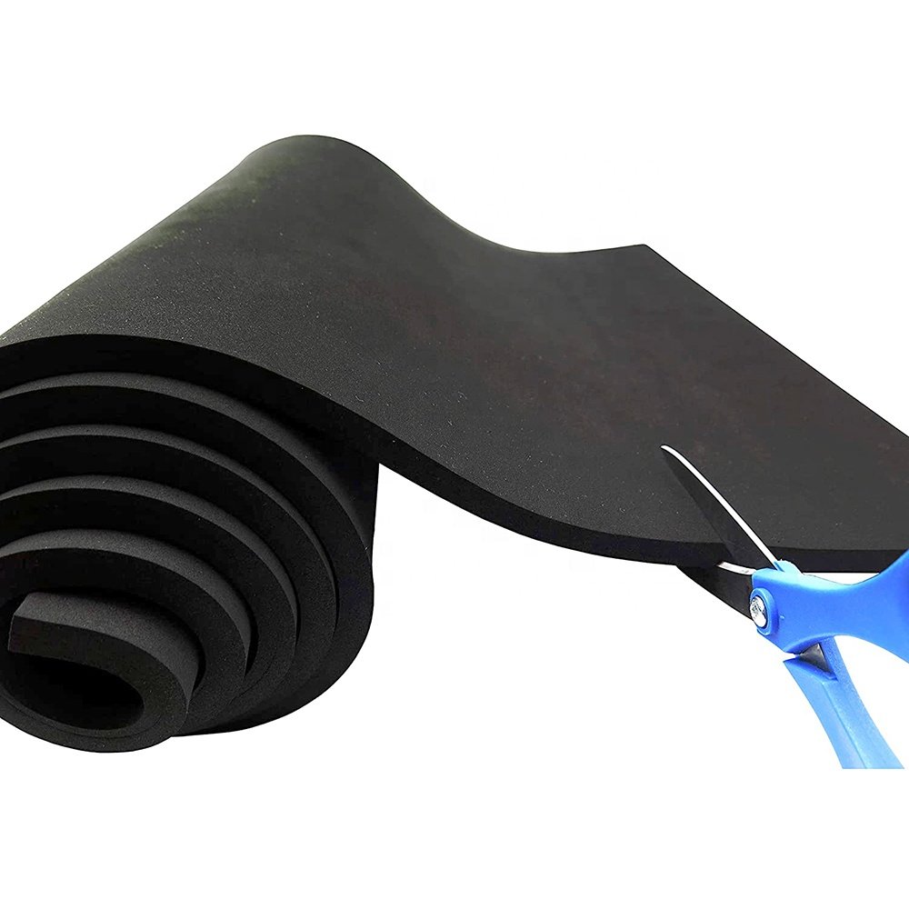 High Density B1 B2 Grade Flame Retardant Warehouse Neoprene Sponge Insulation Rubber Foam Sheets / Tube / Board / Pipe