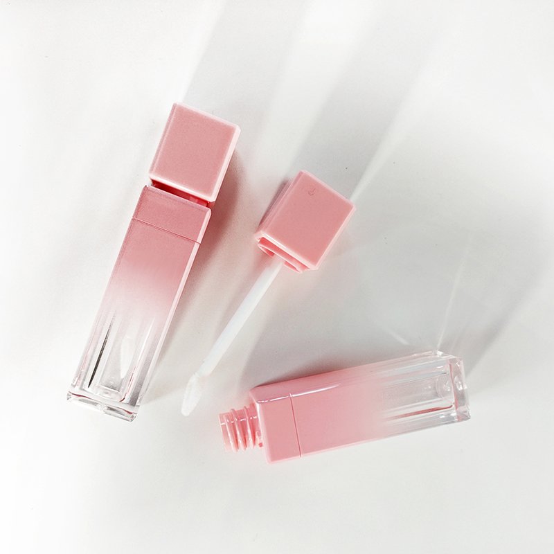 c-Private Label Custom square luxury lipgloss tube Tube Cosmetic Packaging Lip Gloss lip oil Tubes