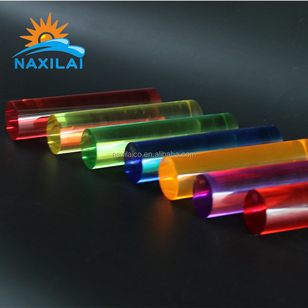 Colored Acrylic Rods Acrylic Bubble Rod Hexagon Acrylic Rod PMMA Polished Square/ triangle Colored 20mmwith NAXILAI