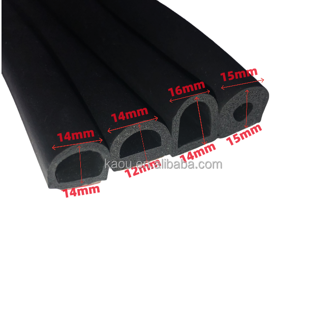 D-Shape Weatherstrip Door Seal Width Automotive Window Door Soundproofing, Car Motor Auto Door Rubber Weather Strip