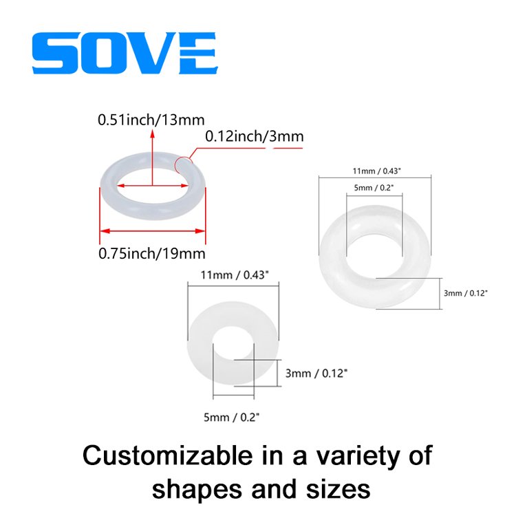 silicone mold industry supplier faucet shower head washer Garden hose White flat silicone O-ring ot water line seal