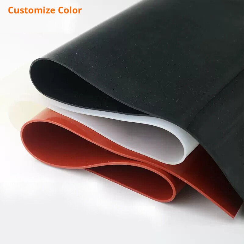 Custom Color Red/Black/White Silicone Sheet Mat High Temperature Resistant Silicone Rubber Sheets