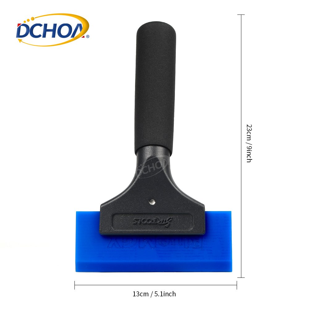 DCHOA tinted window tools 5'' Long Aluminium Blue Max Squeegee With Handle Extra Hard