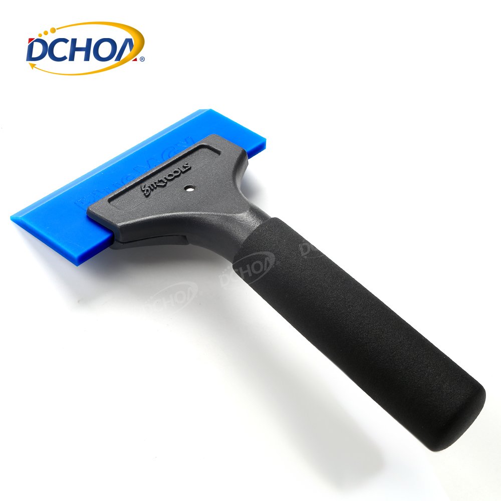 DCHOA tinted window tools 5'' Long Aluminium Blue Max Squeegee With Handle Extra Hard