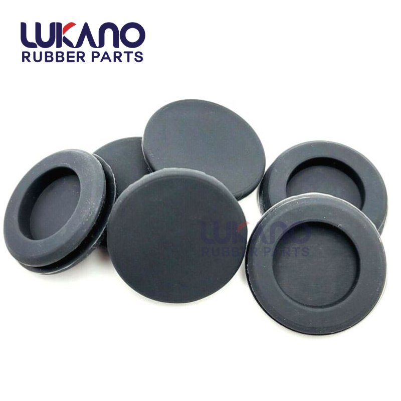 Solid black tapered bung cork conical rubber plug 3/4
