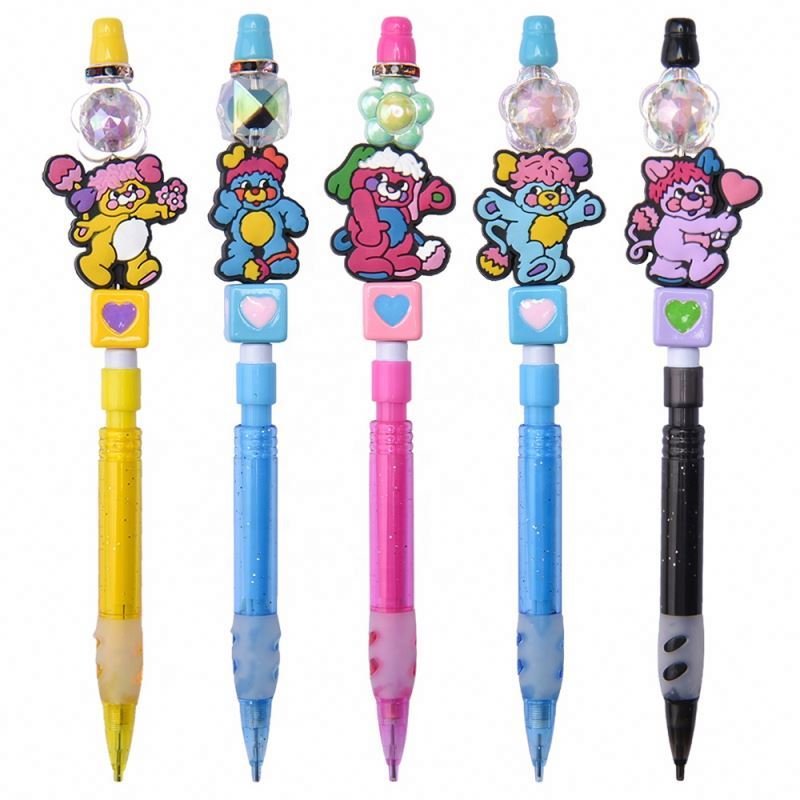 Wholesale Food Grade Bpa Free Silicone Infant Teether Snickers Beads Lotus Shape Silicone Focal Beads for Pen Jewelry Making