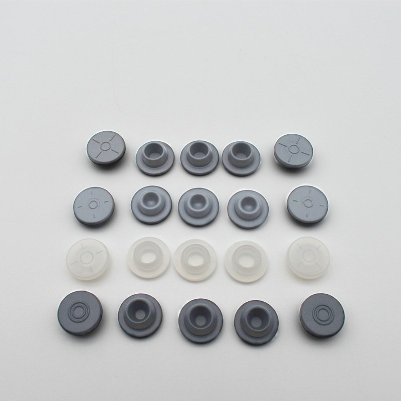 Pharmaceutical transparent clear 20mm silicone rubber stopper for vials
