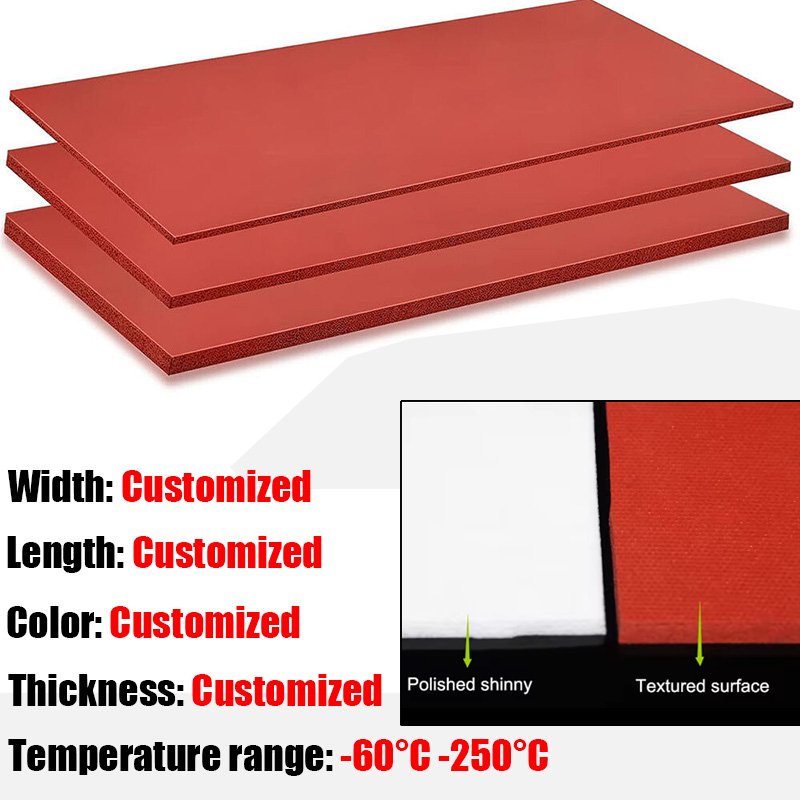 High Quality Heat Resistant Factory Direct Sale Smooth Surface Durable Rubber Silicone Foam Sheets