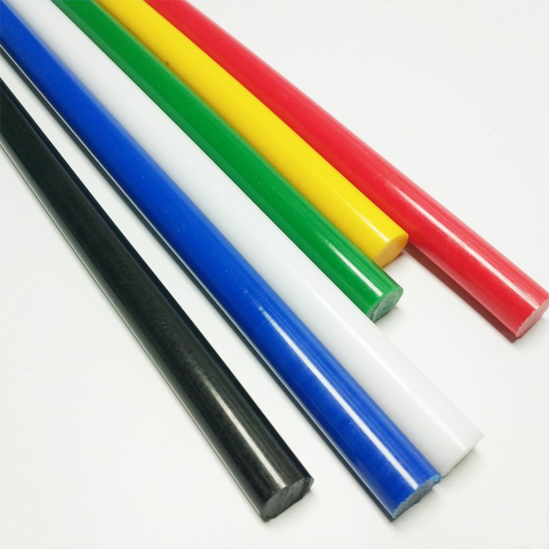 Customized UHMW PE flexible plastic strip relay switch outer rod color plastic uhmwpe rod