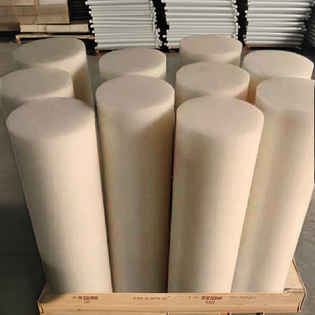 1000mm PA6 Rod White Black Blue Nylon Extruded Plastic Bar Engineering Plastic MC Material Moulding Processing Service Available