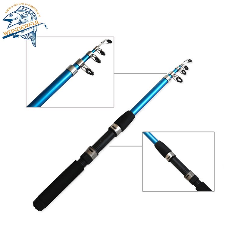 1.8m Hard Solid Kids Salt Water Fishing Lure Fishing Spinning Rod Kit