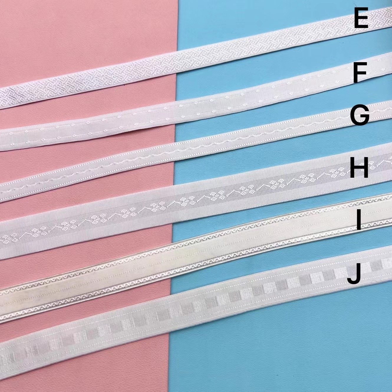 Factory Wholesale Bud Edge Bright Shoulder Strap Pattern Jacquard Strap Underwear Elastic Strap Elastic Ribbon