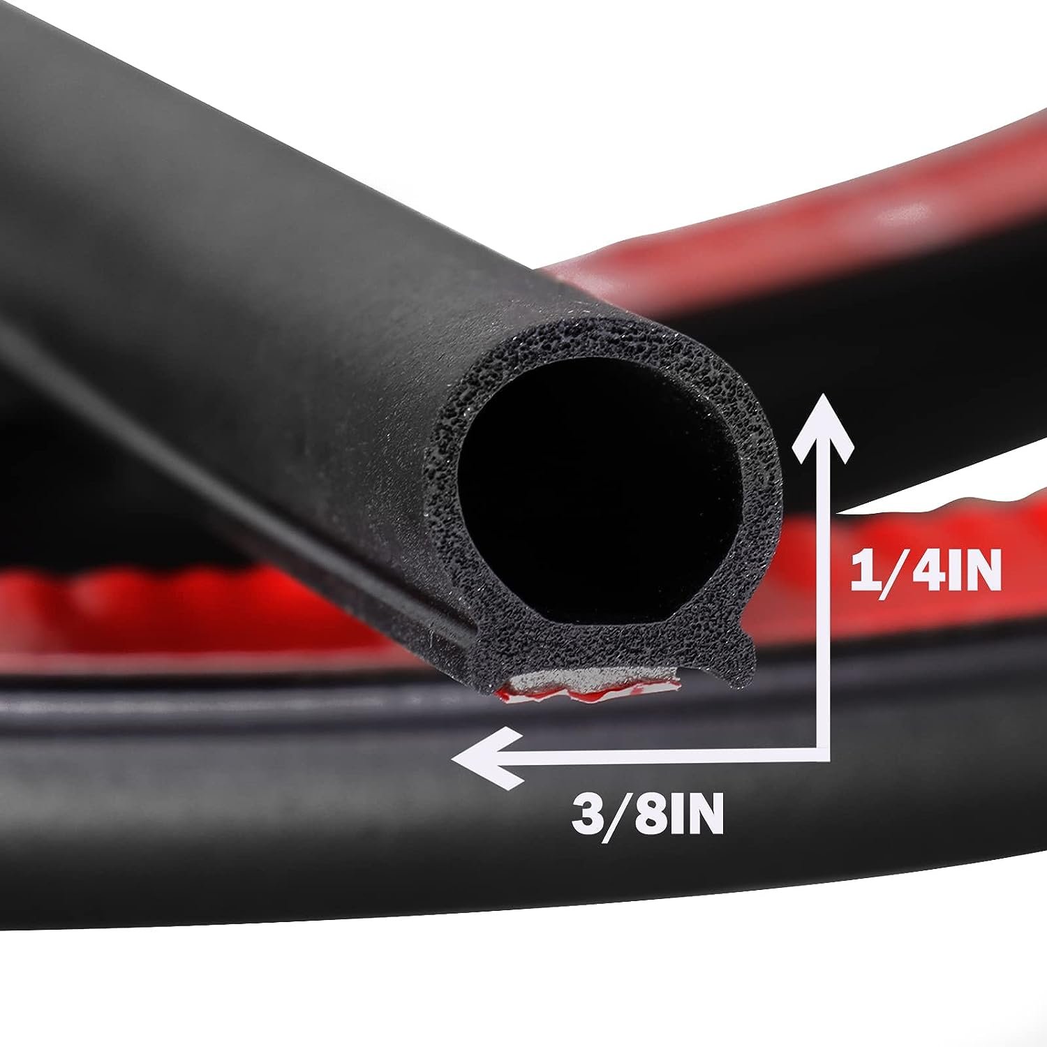 Automotive Self Adhesive D Shape Epdm Rubber Foam Car Door Seal Strip