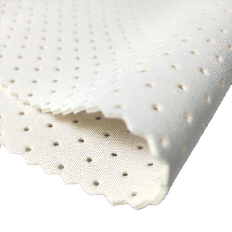 Custom Punching Hole Sizes Neoprene Fabric High Elastic Breathable Perforated Neoprene Foam Rubber Sheet