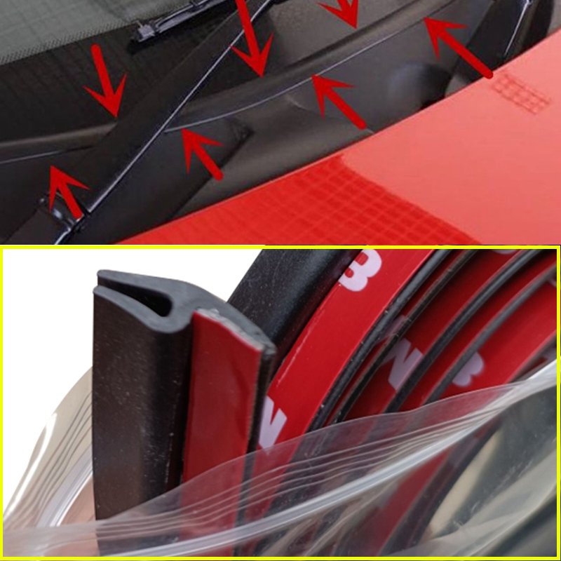 Self-adhesive Windshield Sunroof Dust proof Sealing Strip moulding trim strip for Auto Car Dashboard Wiper Windshield