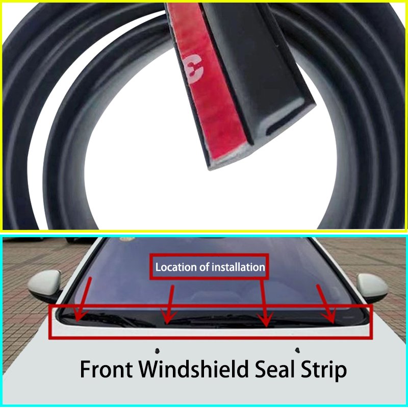 Self-adhesive Windshield Sunroof Dust proof Sealing Strip moulding trim strip for Auto Car Dashboard Wiper Windshield