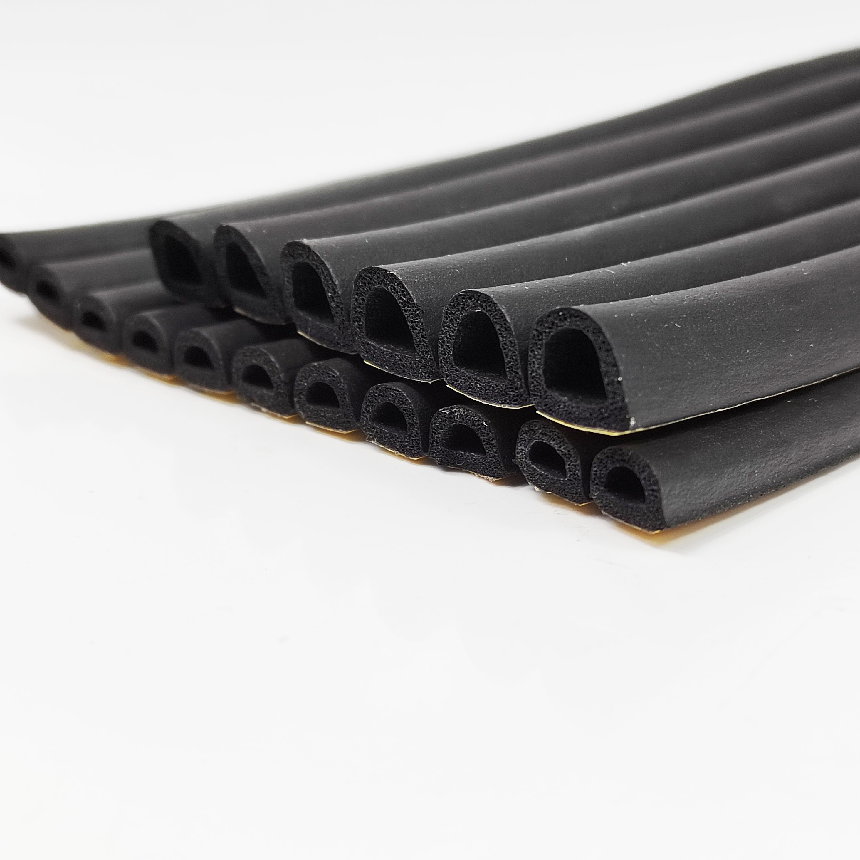D Type Door Protector Strips Auto Door Weatherstrip Car Rubber Seal Auto Rubber Door Seals