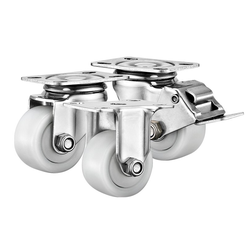 2" Light duty Low Gravity Small PA/TPR/Solid Steel Swivel Casters Stainless Steel Industrial Trolley Wheels Castor