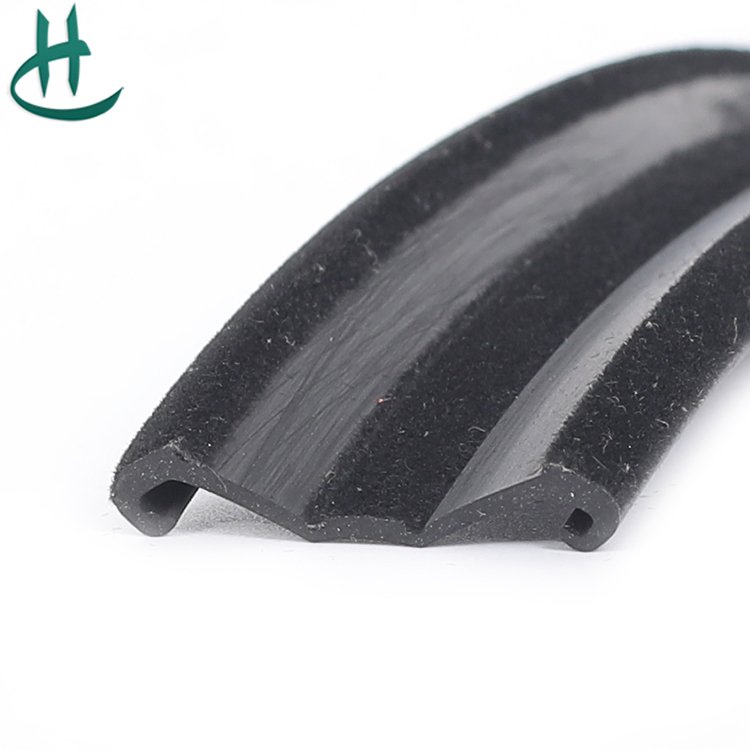 Automotive Rubber Flocked Glass Run Channel Strip High Performance Seal